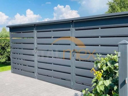 Wiata śmietnikowa BTX 7016 grafit MAT