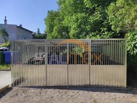 Wiata śmietnikowa ocynkowana 5x3