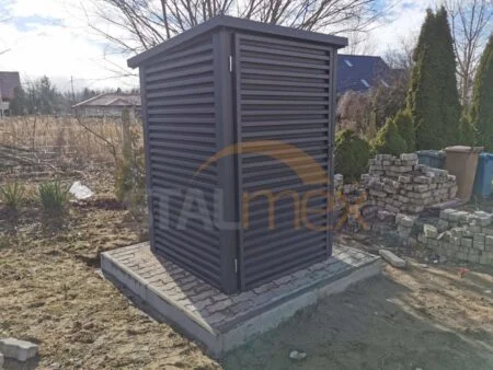 Wiata śmietnikowa – Eco Box - BTX 7016 grafit MAT