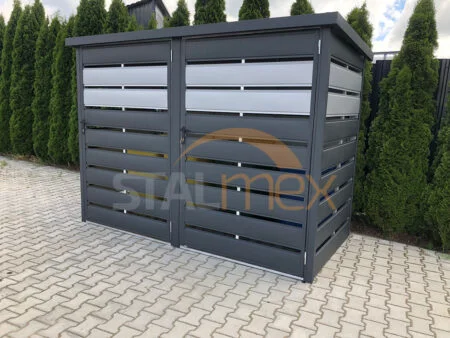 Wiata śmietnikowa BTX 7016 grafit MAT