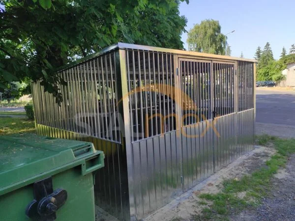 Wiata śmietnikowa ocynkowana 4x3 - obrazek 3