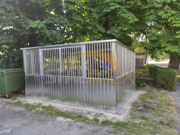 Wiata śmietnikowa ocynkowana 4x3 - obrazek 2
