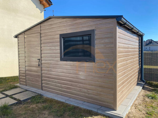 Domek ogrodowy 4×3×2,50 – winchester, dach dwuspadowy